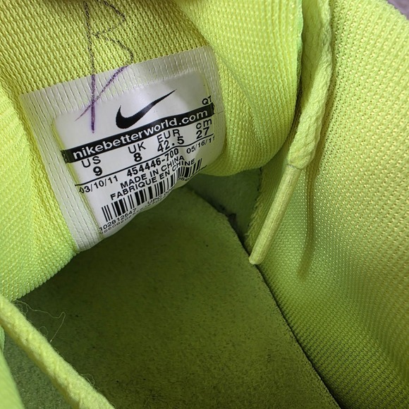 Nike Air Max 90 Neon Yellow Running Shoes Athletic Sneakers 9 Mens - Picture 8 of 8